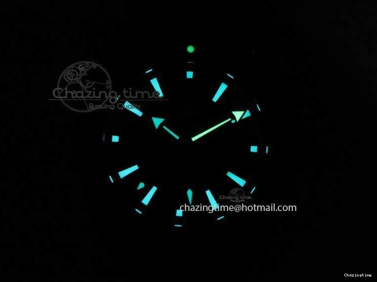 1225 SoftTouch Planet Ocean GMT 45mm DLC Red JHF Best Edition Black Dial On Rubber Strap A 8200